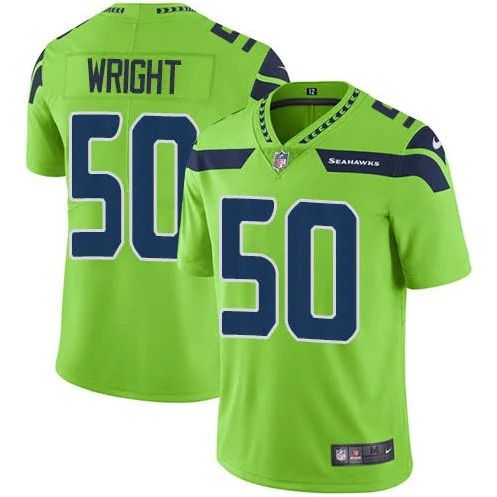 Men Seattle Seahawks #50 K.J. Wright Nike Green Vapor Limited NFL Jersey->seattle seahawks->NFL Jersey